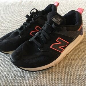 New Balance 009 Black and Pink Sneakers 7 woman